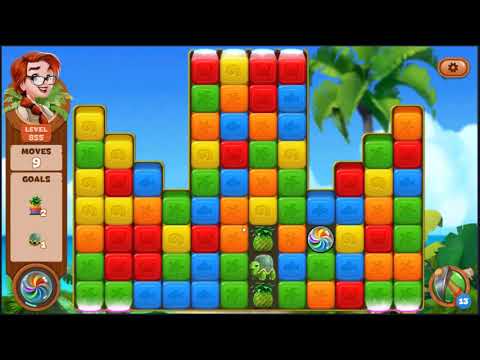 Lost Island Blast Adventure Level 855 - NO BOOSTERS 🏝️ | SKILLGAMING ✔️