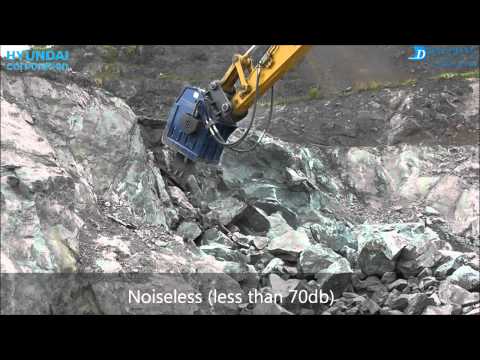 Vibro ripper DBL350 for basalt quarry in Japan