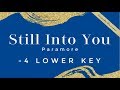 Still Into You (Lower Key -4) Karaoke Paramore