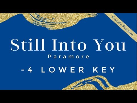 Still Into You (Lower Key -4) Karaoke Paramore