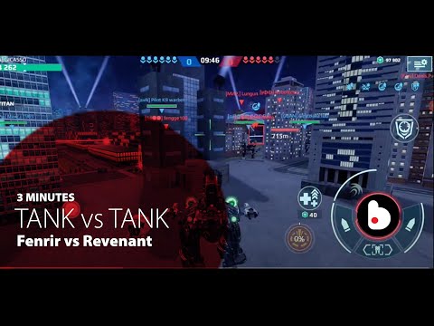 Bernadette Wolff and Cryptic Fenrir vs Retro Revenant Tank to Tank in Shenzhen China War Robots