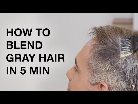 How to Blend Gray Hair in 5 Minutes | Gray Hair Color Tutorial | Kenra Color