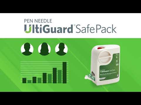 UltiCare UltiGuard Safe Pack Insulin Syringes U-40 0.3cc 29 G x 0.5-in (100 count) Video