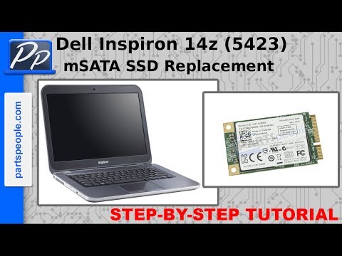 Dell Inspiron 14z (5423) mSATA-Solid-State-Laufwerk – Video-Tutorial zur Demontage