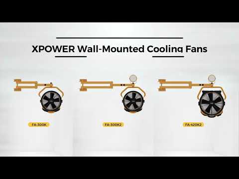 XPOWER FA-300K Warehouse/Dock/Trailer Cooling Fan Kit Video