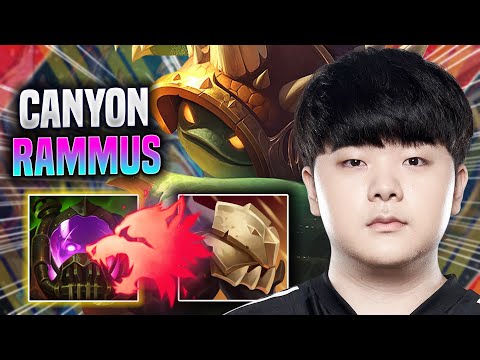 CANYON DOMINATING WITH RAMMUS! - DK Canyon Plays Rammus JUNGLE vs Xin Zhao! | Season 2022