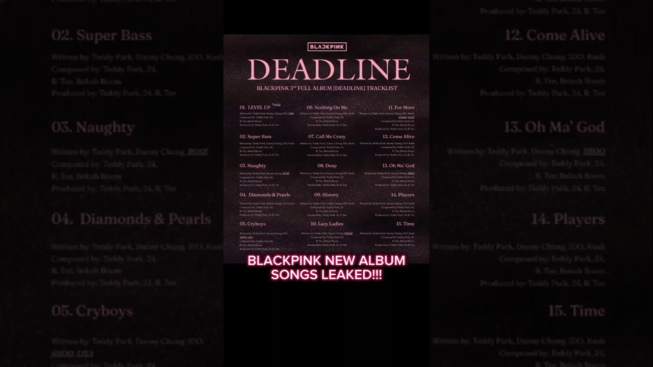 Blackpink Deadline Album🖤💗 #deadline #blackpink #jennie #jisoo #lisajisoo #rose #liz #likejennie