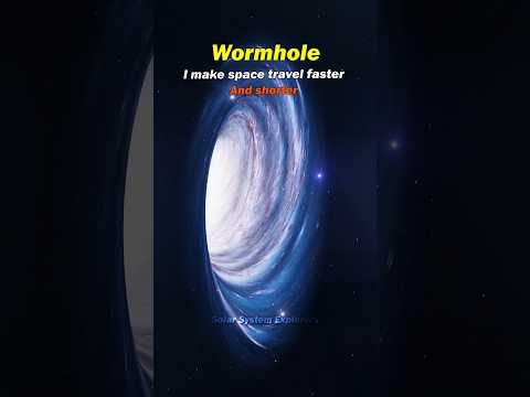 Black Hole vs WormHole 😱☠️ #space #blackhole #universe