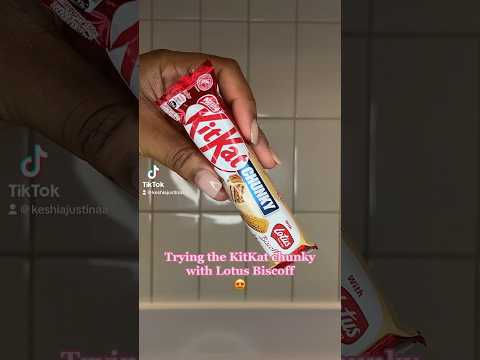 KitKat Chunky with Lotus Biscoff 🍫 #shorts #chocolate #kitkat #foodreview #food #snack #foodie