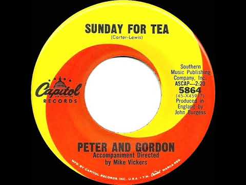 1967 HITS ARCHIVE: Sunday For Tea - Peter & Gordon (mono 45)