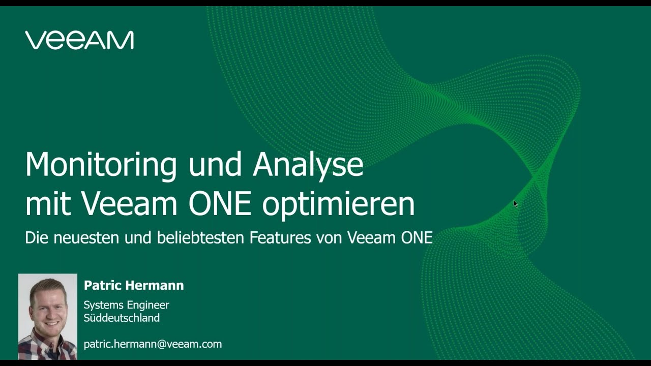 Neue, leistungsstarke Monitoring- und Analyse-Features in Veeam ONE video