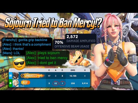 Sojourn Tried to Ban Mercy!? 😎 - Mercy Gameplay & Commentary - Overwatch 2 (Season 17)