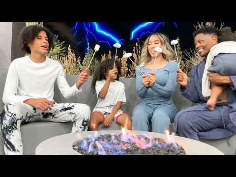 Surviving Overnight in our Backyard Challenge 😱 | The Beverly Halls
