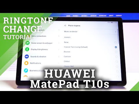 How to Change Ringtone in HUAWEI MatePad T10s – Ringtone Settings