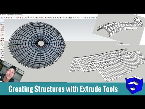 MORE STRUCTURE MODELING! 7 Ways to Create Structures in SketchUp with Extrude Tools