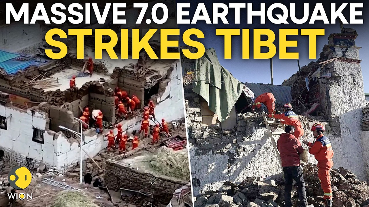 Tibet Earthquake LIVE: Tibet Hit By Powerful 7.0 Magnitude Quake | WION