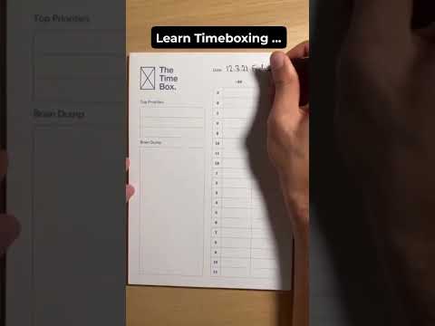 🎯 Time boxing: where every minute counts and Harvard agrees!
