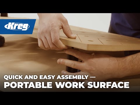 Kreg Portable Work Surface Assembly and Tutorial