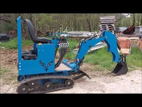 Micro-pelle pour tous vos travaux de jardinage, aménagement de terrain - hirondelle 2.2 kw_6