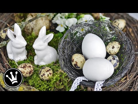 Bunte Nester aus Draht - Kinderleicht und dekorativ