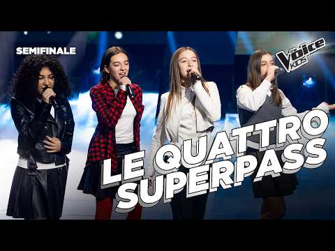 4 superpass si esibiscono su "Believe" di Cher | The Voice Kids Italy Semifinale