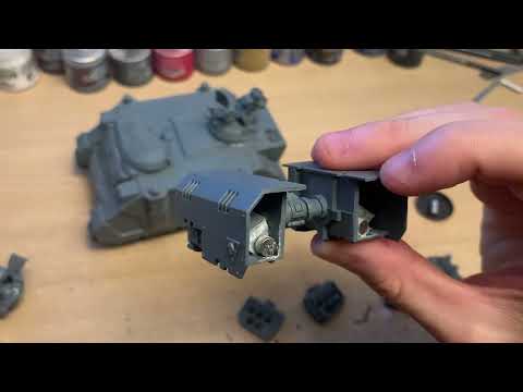 Easy way to make the most of Space Marine Whirlwind/Rhino kit - Simple magnetization - Warhammer 40K