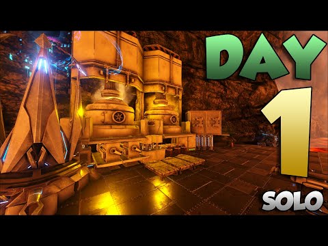 Claiming My OP SOLO Base Location DAY 1 - ARK