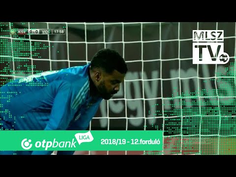 Nego Loic gólja a Kisvárda Master Good - Mol Vidi FC mérkőzésen