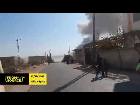 Children’s Panic over the Continuous Bombing on Idlib 13-11-2019