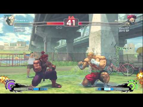SSF4: Bonchan (Sagat) VS shiro (Akuma)