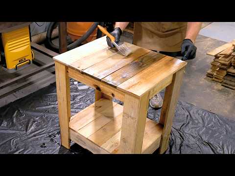 How to Build FARMHOUSE Style Nightstands from pallet wood