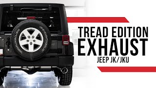 AWE Tread Edition Axleback Exhaust for the Jeep JK/JKU Wrangler