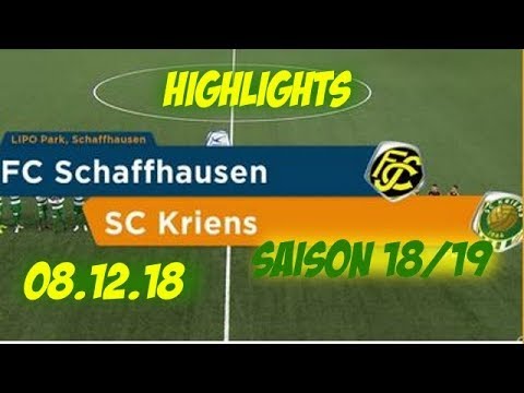 Highlights: Fc Schaffhausen vs SC Kriens (08.12.18)
