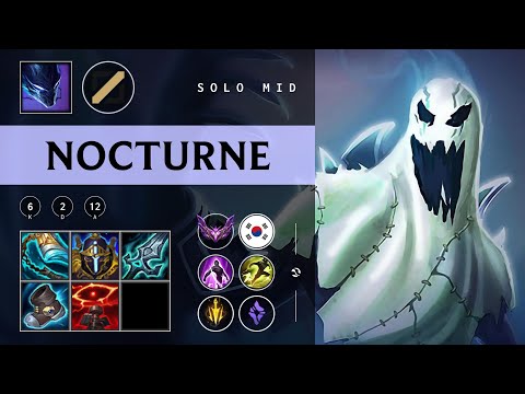 Nocturne Mid vs Syndra - KR Master Patch 25.22