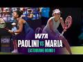 Jasmine Paolini Vs Tatjana Maria 2026 Eastbourne Round 1 WTA Match Highlights