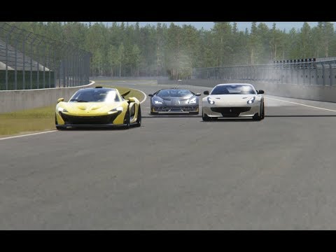 Lamborghini Centenario vs McLaren P1 vs Ferrari F12 TDF at Sveg