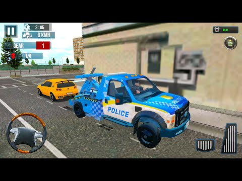 Car Towing To The Impound Yard #5 - City Police Tow Truck Drive - Android Gameplay