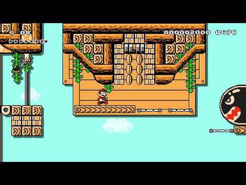 4-Airship Cannonball Skies by Merlijn :D 🍄 Super Mario Maker 2 ✹Switch✹ #bea