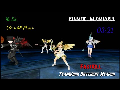 Pillow Kitagawa Teamwork Different Job 03:21 Toram Online (No Bug Clear All phase Version)