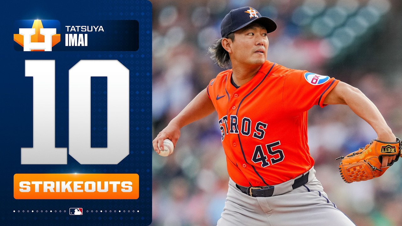 Tatsuya Imai's DOMINANT 10-K start with Astros 💪 (Back-to-back starts with double-digit strikeouts!)