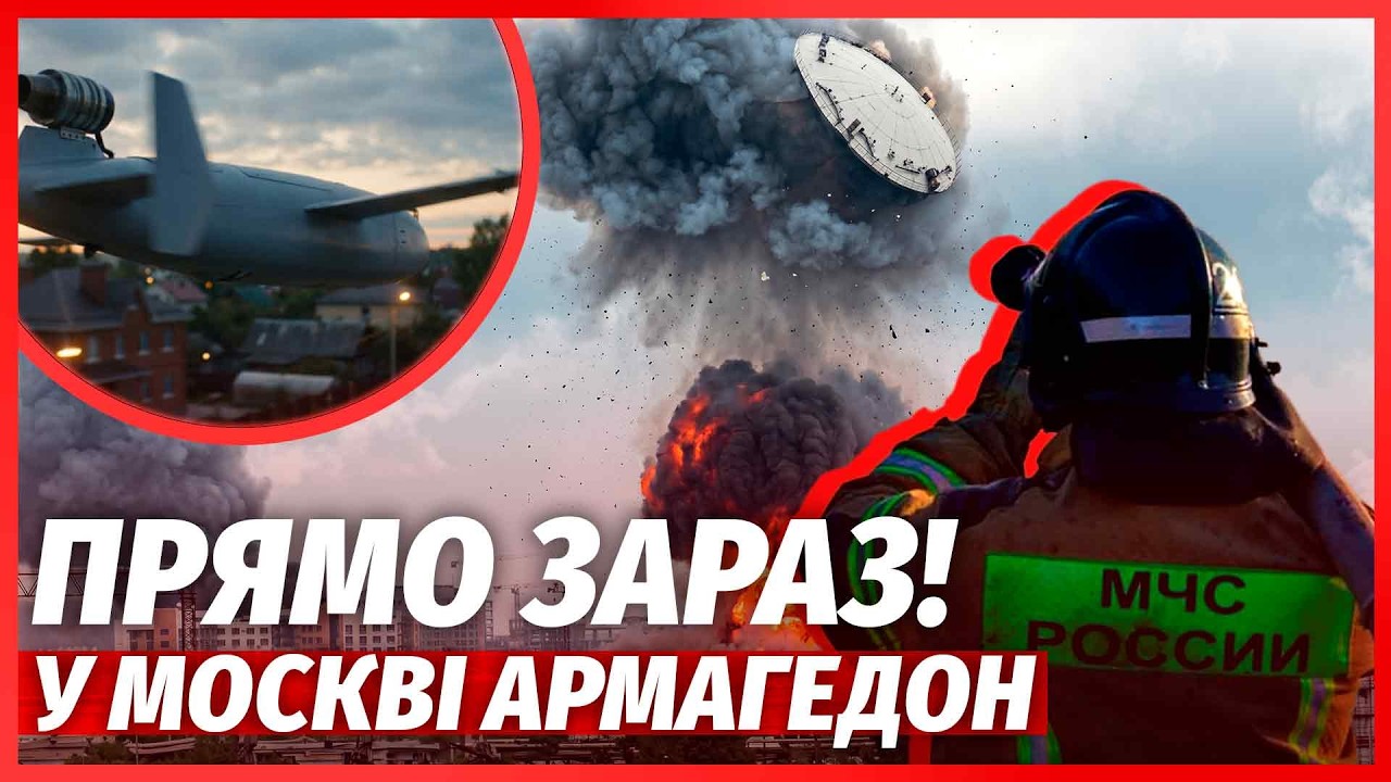 🔥Москва ПАЛАЄ! НПЗ РОЗНЕСЛО ВИБУХОМ! 194 ВИБУХИ ЗА КІЛЬКА ГОДИН. В аеропортах 