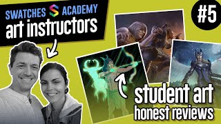 🔴 Pro Artists Honest Reviews of Student Art #5