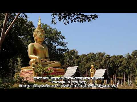 Buddhist chant: Buddhabhivadana Salutation to the Buddha 禮敬佛陀 礼敬佛陀 예경불타 (Pali 巴利文) | Healing Music
