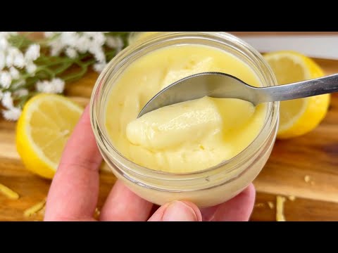 Zitronencreme: keine Eier, keine Stärke, kein Mehl! 3 Zutaten: Unglaublich! Zitronenposset ♥