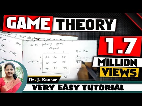 Game theory #1||Pure & Mixed Strategy||in Operations research||Solved problem||By:- Kauserwise