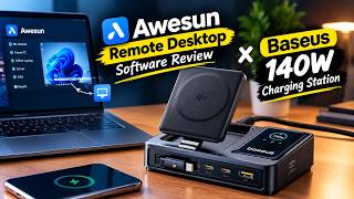 Awesun Remote Desktop Software Review X Baseus 140w Charging Station