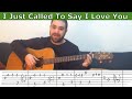 Fingerstyle Tutorial: I Just Called to Say I Love You ...