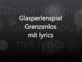 Glasperlenspiel - Grenzenlos lyrics 