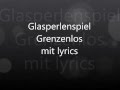 Glasperlenspiel - Grenzenlos lyrics 