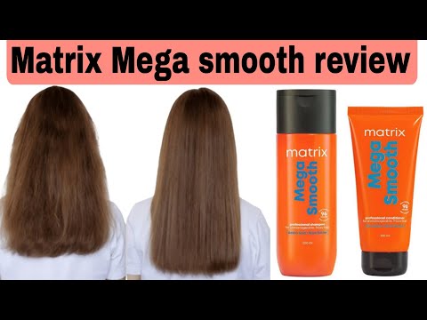 “Matrix Mega Smooth Shampoo & Hair Smoothing Cream Review | Frizz Control | Honest Results@matrix
